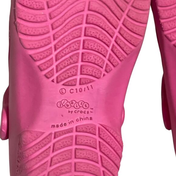 Kids Pink Crocs by Crocs C10/11 Lightweight Foam Slip-On Sandals Shoes Everyday - Picture 7 of 10